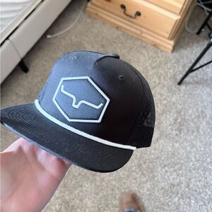 Kimes Ranch Black and White Trucker Hat